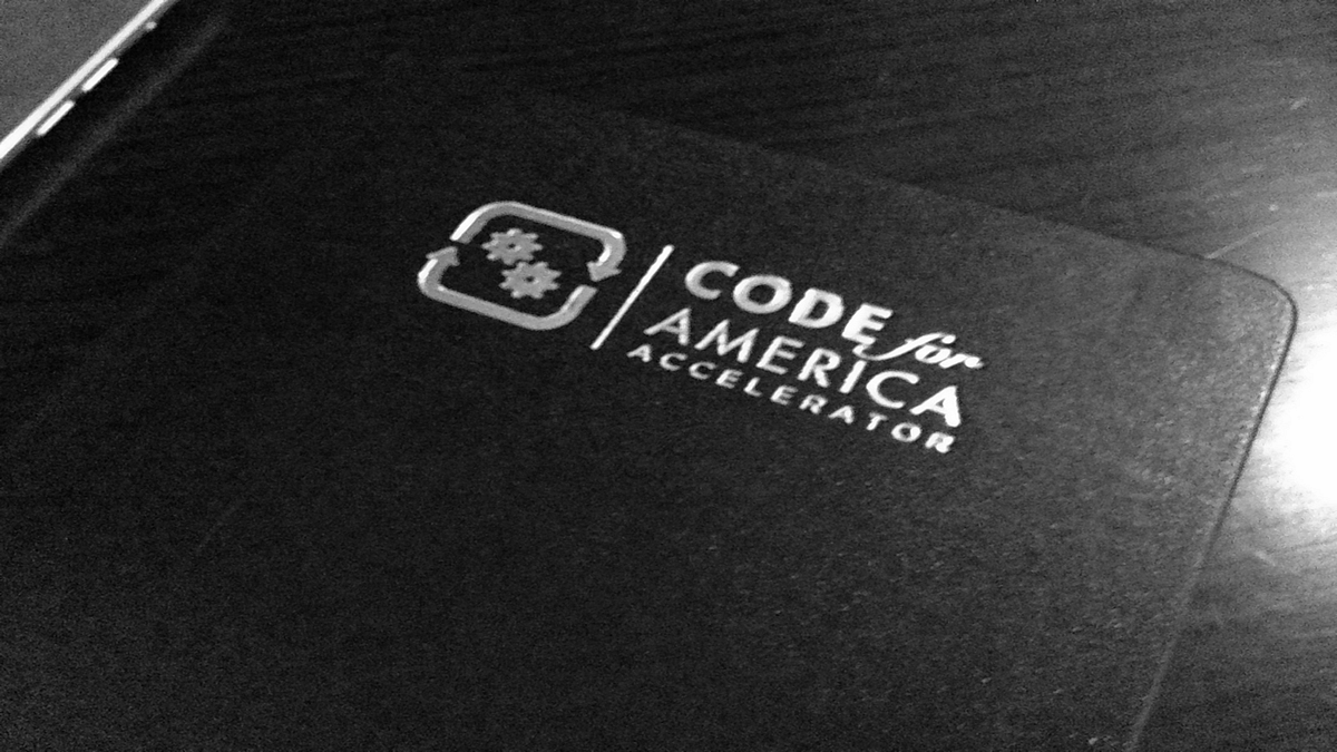 Code for America Accelerator laptop sticker